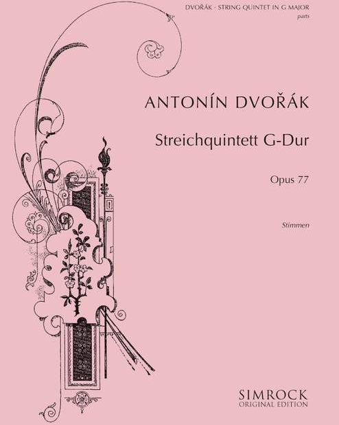 String Quintet in G, op. 77 — 德沃夏克