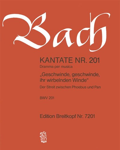 Cantata BWV 201: 'Geschwinde, geschwinde, ihr wirbelnden Winde' — Johann Sebastian Bach