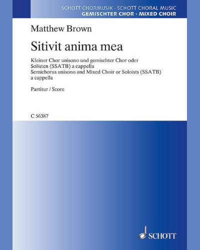 Sitivit anima mea — Matthew Brown