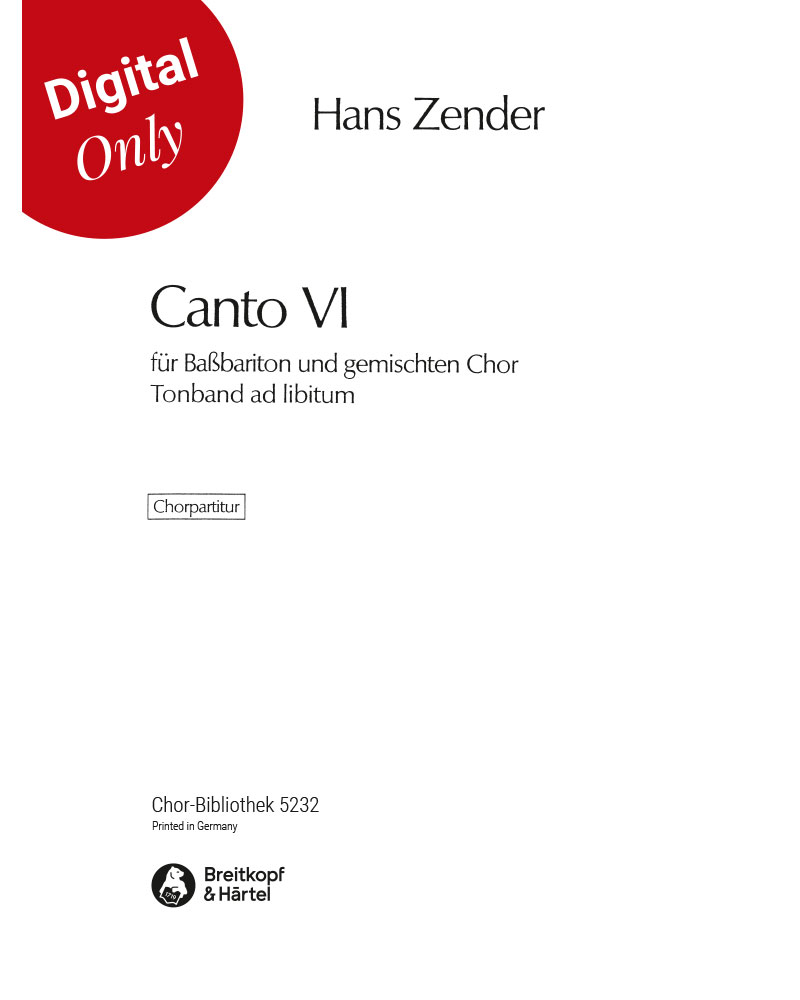 Canto VI — 汉斯·岑德