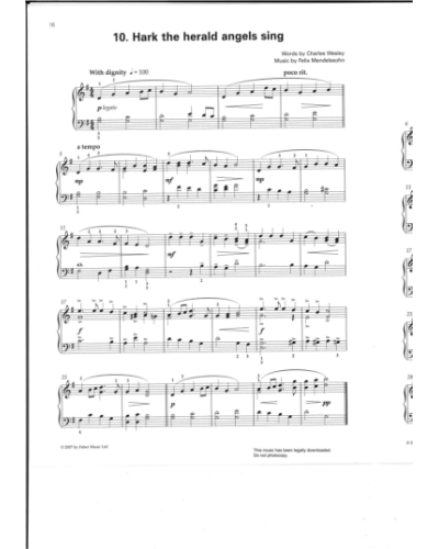 Hark The Herald Angels Sing — 门德尔松