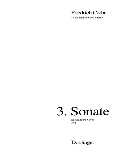 Sonata No. 3 — Friedrich Cerha