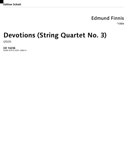 Devotions (String Quartet No. 3) — Edmund Finnis