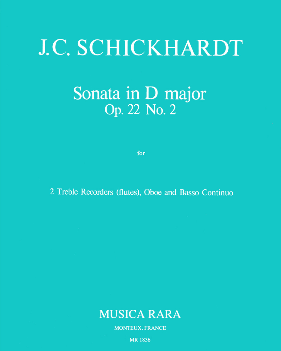 Sonaten op. 22 — Johann Christian Schickhardt