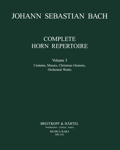 Vollständiges Horn-Repertoire - Band 3 — 巴赫