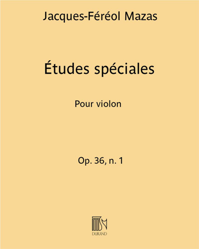 Études spéciales (Élémentaires), op. 36 no. 1 — Jacques Féréol Mazas