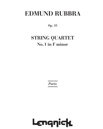 String Quartet No. 1 in F minor, op. 35 — 埃德蒙·鲁布拉