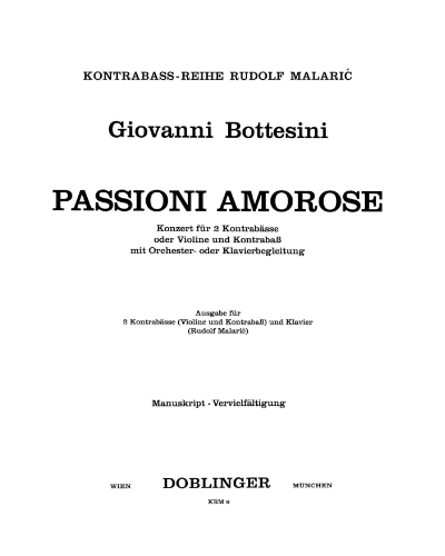 Passione Amorose — 博泰西尼