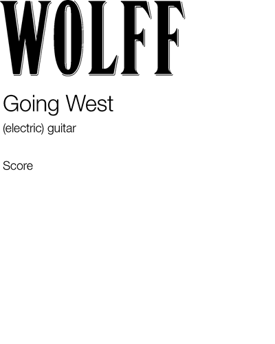 Going West — Christian Wolff