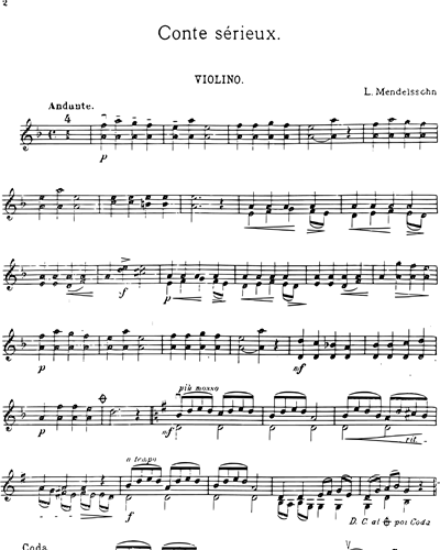 Miniatures Book Two for Violin and Piano — 门德尔松