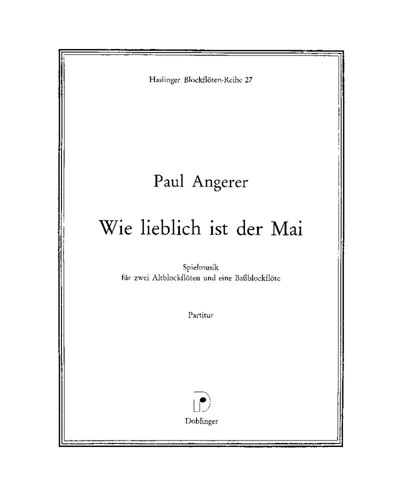 Spielmusik: How Lovely is May — Paul Angerer