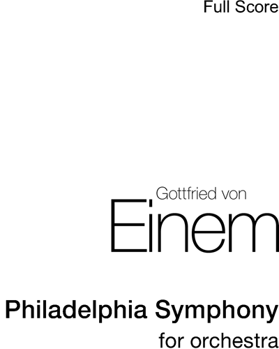 Philadelphia Symphony — 戈特弗里德·冯·艾内姆