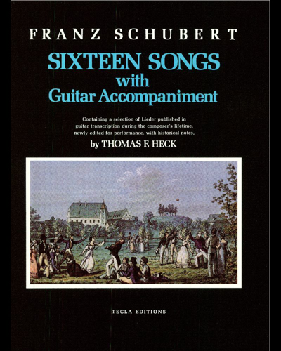 Sixteen Songs with Guitar Accompaniment — 舒伯特