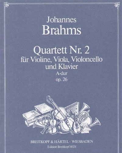 Piano Quartet No. 2 in A major, op. 26 — 勃拉姆斯