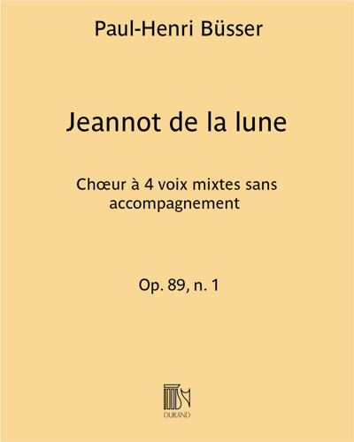 Jeannot de la lune Op. 89 n. 1 — Henri Büsser