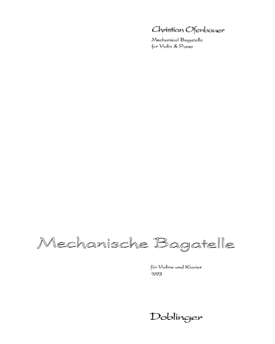 Mechanische Bagatelle (1933) — Christian Ofenbauer