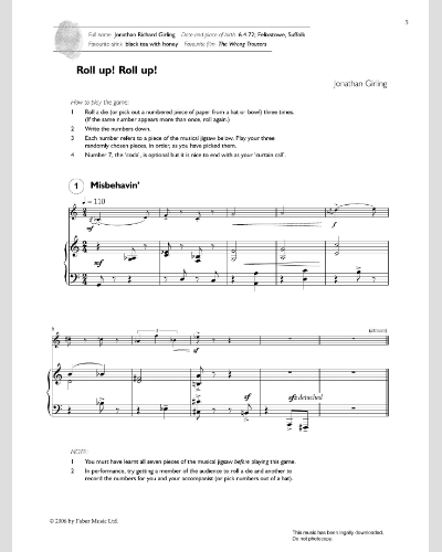 Roll Up! Roll Up! — Jonathan Girling