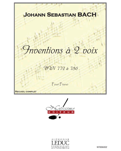 Inventions à 2 Voix, BWV 772 à 786 — 巴赫