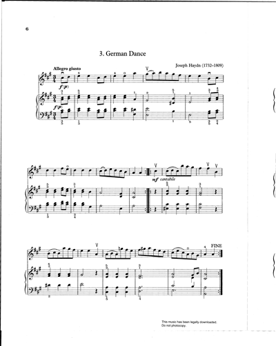 German Dance — Joseph Haydn