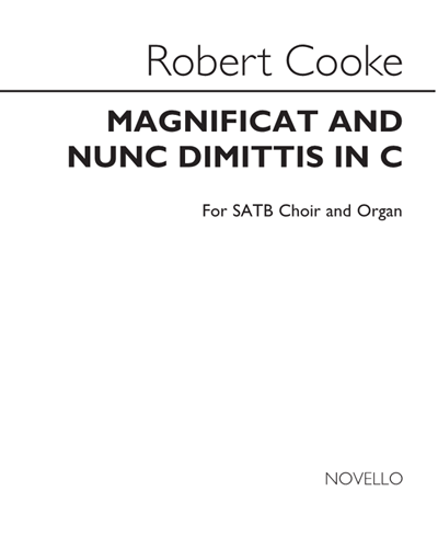Magnificat and Nunc dimittis (in C) — Robert Cooke