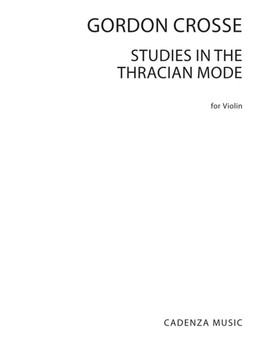 Studies in the Thracian Mode — Gordon Crosse