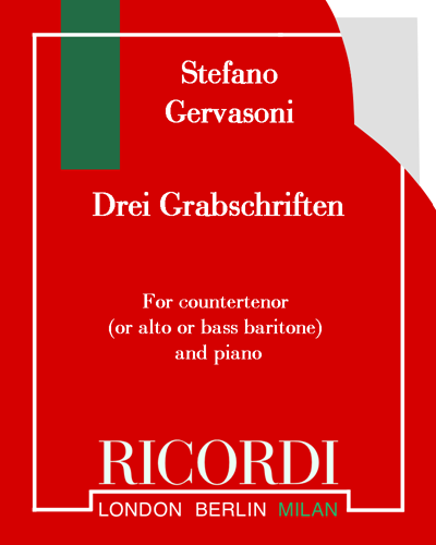 Drei Grabschriften — Stefano Gervasoni