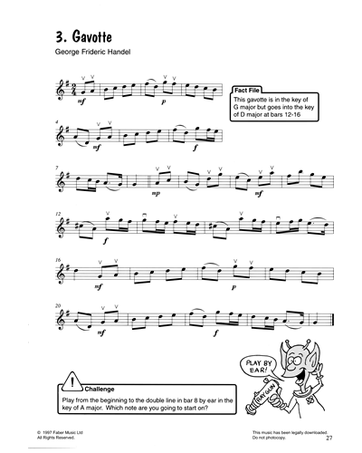 Gavotte — George Frideric Handel