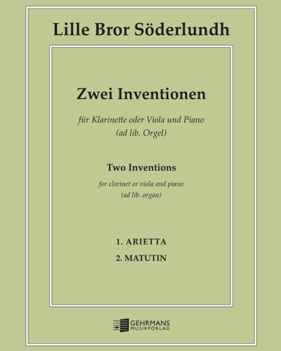 Two Inventions — Lille Bror Söderlundh