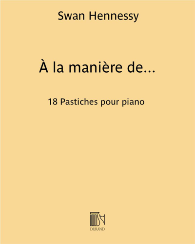 À la manière de... (Cahier n. 1) — Swan Hennessy