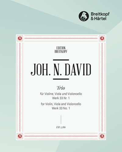 String Trio, Wk 33 No. 1 — Johann Nepomuk David