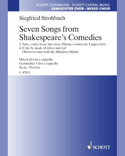 Seven Songs from Shakespeare's Comedies — Siegfried Strohbach