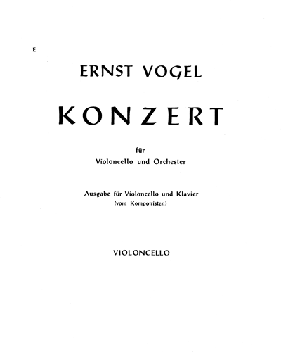 Concerto — Ernst Vogel