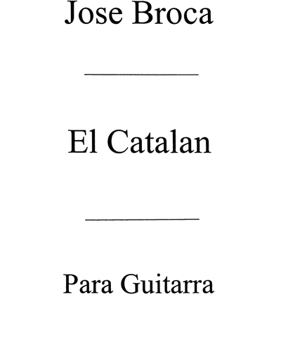 El Catalan — Jose Broca