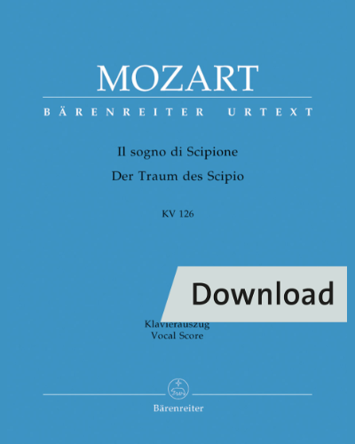 Il sogno di Scipione (Der Traum des Scipio) KV 126 — Wolfgang Amadeus Mozart