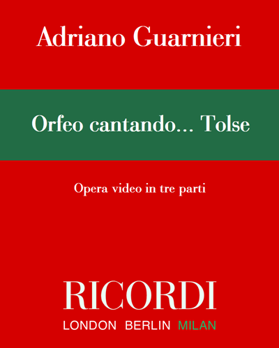 Orfeo cantando... Tolse — Adriano Guarnieri