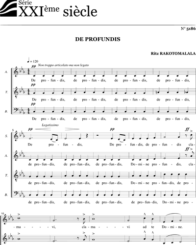 De profundis — Ritz Rakotomalala