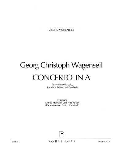 Concerto in A major — 瓦根塞尔