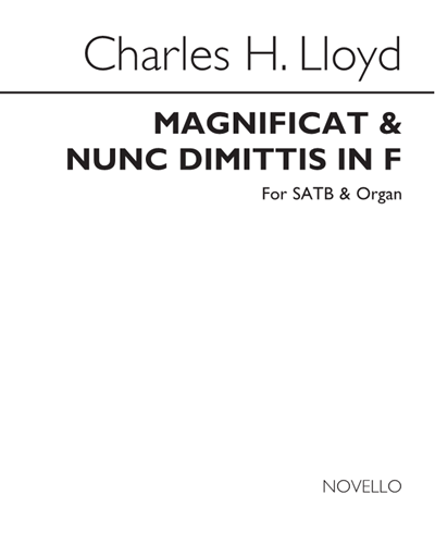 Magnificat and Nunc dimittis (in F) — Charles Harford Lloyd