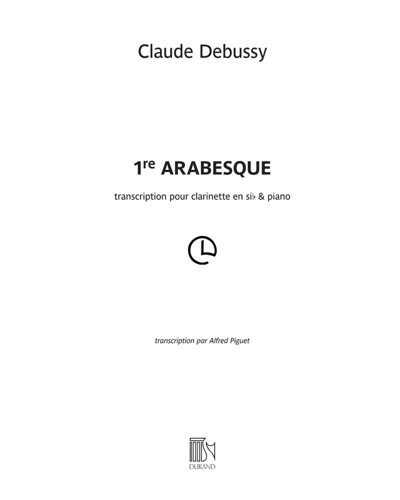 Première Arabesque, op. 66 no. 1 — 德彪西