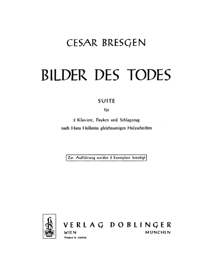 Bilder des Todes — Cesar Bresgen
