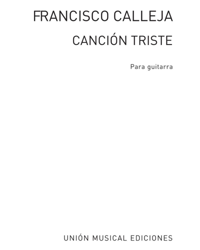Canción triste — Francisco Calleja