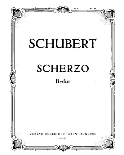 Scherzo No. 1 in B-flat major — 舒伯特