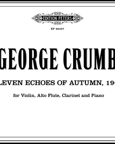 Eleven Echoes of Autumn (Echoes I) — 乔治·克拉姆