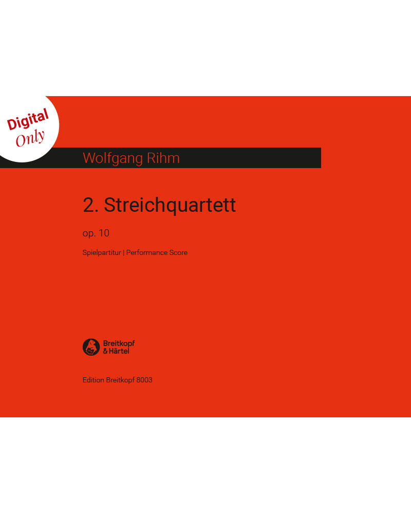 String Quartet No. 2, op. 10 — 沃尔夫冈·里姆