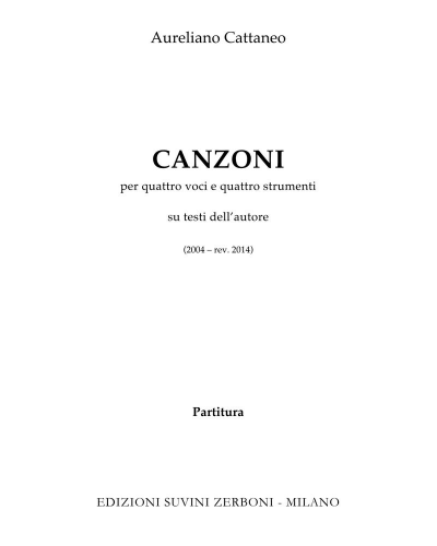Canzoni — Aureliano Cattaneo