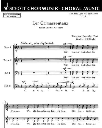 Aus dem Land der Habanera — Walter Klefisch