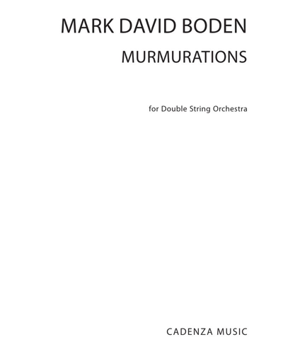 Murmurations — Mark David Boden
