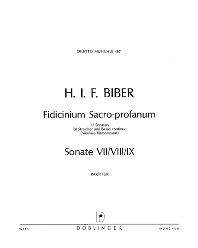 Fidicinium Sacro-profanum: Sonata VII & VIII & IX — 比贝尔