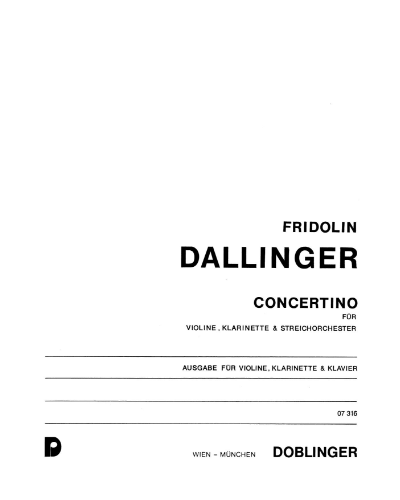 Concertino — Fridolin Dallinger