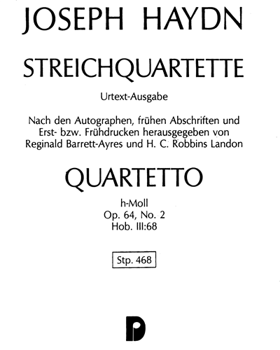 String Quartet in B minor, op. 64/2 — 海顿